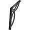 Ekena Millwork Versailles Wrought Iron Bracket, (Single center brace), Antiqued Silver 1 1/2"W x 10"D x 12"H BKTM01X10X12SVEASV - alternate 1